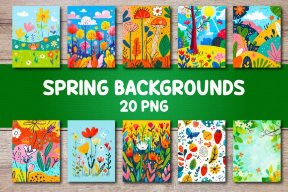 Bring Spring to Life: Vibrant Backgrounds for Your Covers