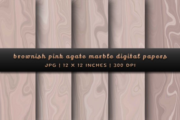 Brownish Pink Agate Marble Backgrounds for Modern Design