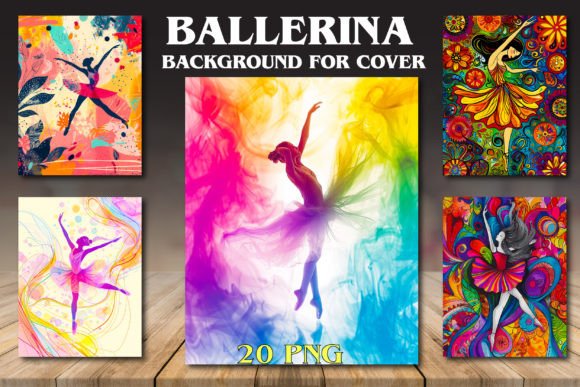 Elevate Your Coloring Book with Ballerina Backgrounds