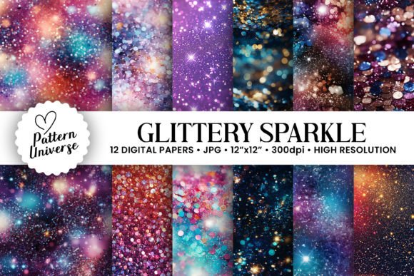 Elevate Your Projects with Glittery Sparkle Seamless Backgrounds