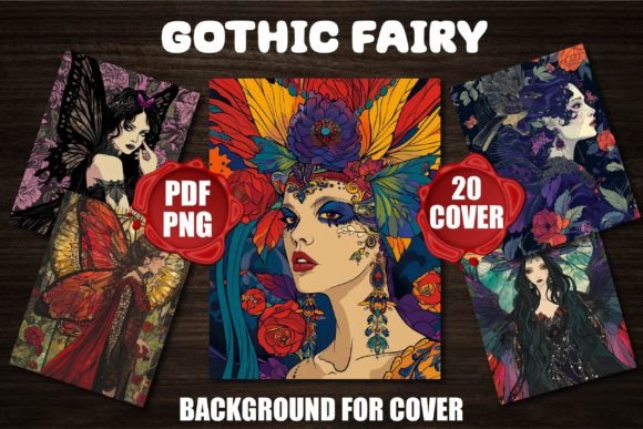 Enchanting Gothic Fairy Backgrounds for Book Covers