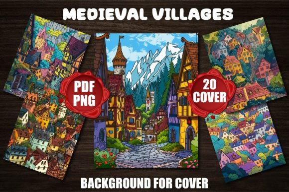 Medieval Villages Backgrounds for Covers: A Designer's Guide