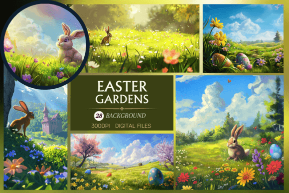 Spring into Creativity: A Closer Look at Easter Gardens Backgrounds