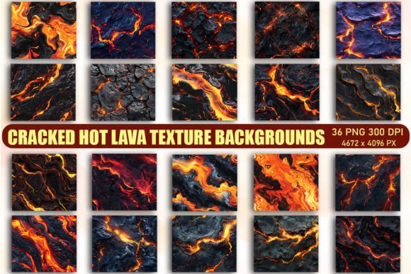 Unleash Volcanic Energy with Cracked Hot Lava Texture Backgrounds