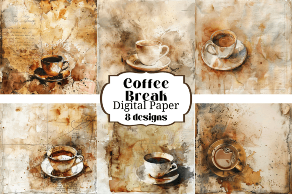 Warm Up Your Designs with Coffee Break Watercolor Backgrounds